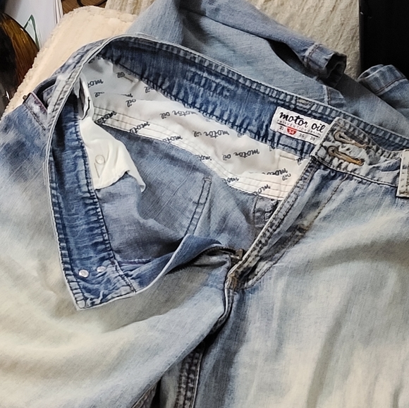 EUC VINTAGE RARE Motor Oil Denim Jeans - Picture 5 of 7